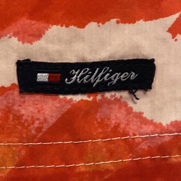 XL Side Pockets Tommy Hilfiger Swim Trunks Men’s red white orange Mini Pocket - Picture 3 of 5